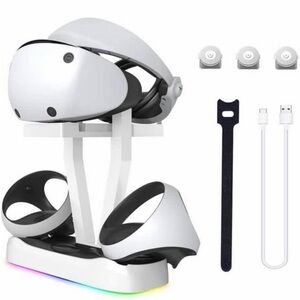 PS VR2 Sense Controller C Station, Fast C Dock for PS VR 2Controllers with RGB